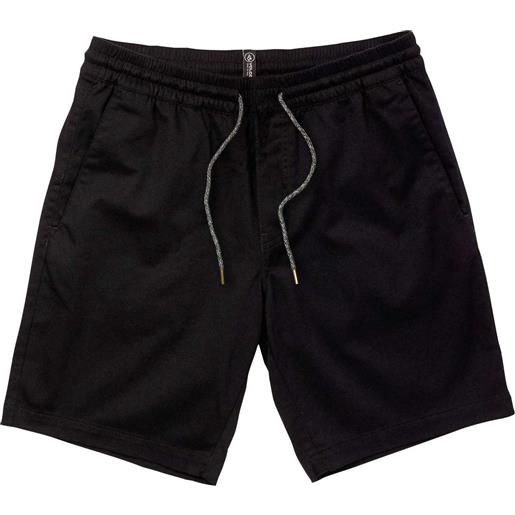 Volcom - shorts da uomo stretch - frickin ew short 19 black per uomo in cotone - taglia s, m, l, xl - nero