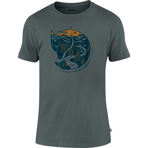 Fjall Raven - t-shirt in cotone biologico - arctic fox t-shirt m dusk per uomo in cotone - taglia s, m, l, xl - kaki