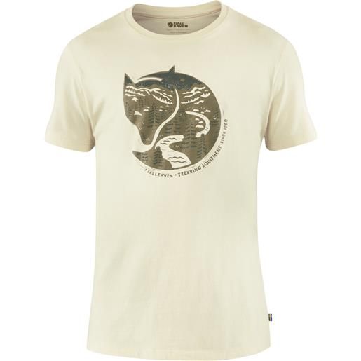 Fjall Raven - t-shirt in cotone biologico - arctic fox t-shirt m chalk white per uomo in cotone - taglia s, m, l, xl, xxl - bianco