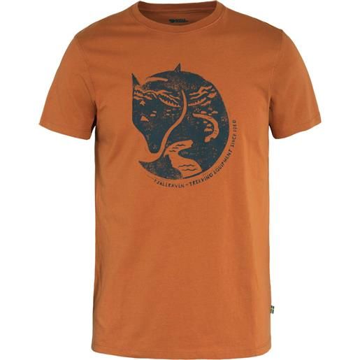Fjall Raven - t-shirt in cotone biologico - arctic fox t-shirt m terracotta brown per uomo in cotone - taglia s, m, l, xl, xxl - marrone