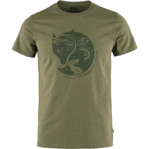 Fjall Raven - t-shirt in cotone biologico - arctic fox t-shirt m laurel green per uomo in cotone - taglia s, m, l, xl, xxl - kaki