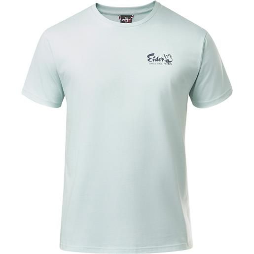 Eider - t-shirt in cotone organico - vintage chest logo cotton tee aqua green per uomo in cotone - taglia xs, s, m, l, xl, xxl - verde