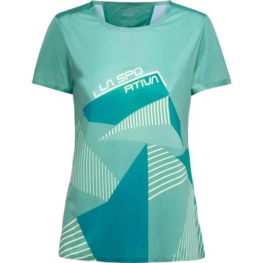 La Sportiva - maglietta da arrampicata - comp t-shirt w juniper everglade per donne in poliestere riciclato - taglia s, m, l - verde