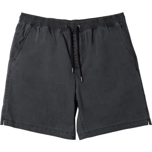 Quiksilver - shorts in cotone - taxer black per uomo in cotone - taglia s, m, l, xl - nero