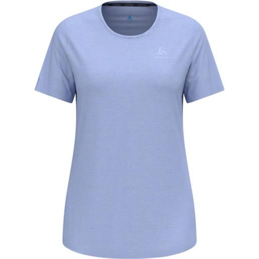 Odlo - t-shirt sportiva - essential linencool t-shirt crew neck ss blue heron melange per donne - taglia xs, s, m, l