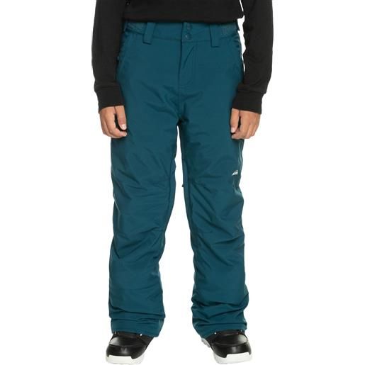 Quiksilver - pantaloni da snow - estate youth pant majolica blue - taglia bambino 10a, 14a