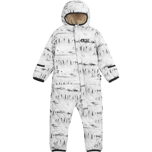 Picture Organic Clothing - tuta da neve primaloft® - snowy baby suit mood in poliestere riciclato - taglia bambino 12-18 m, 18-24 m, 6-12 m - bianco
