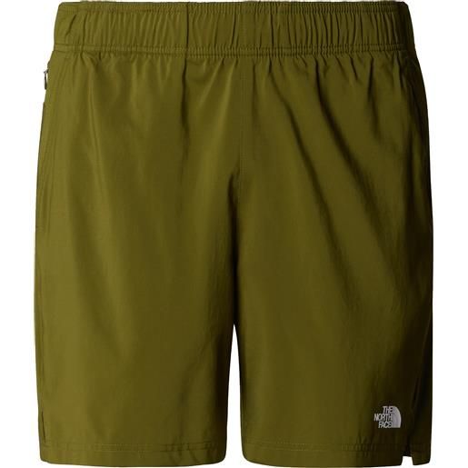 The North Face - shorts leggeri da allenamento - m 24/7 7in short forest olive per uomo - taglia s, m, l, xl - kaki
