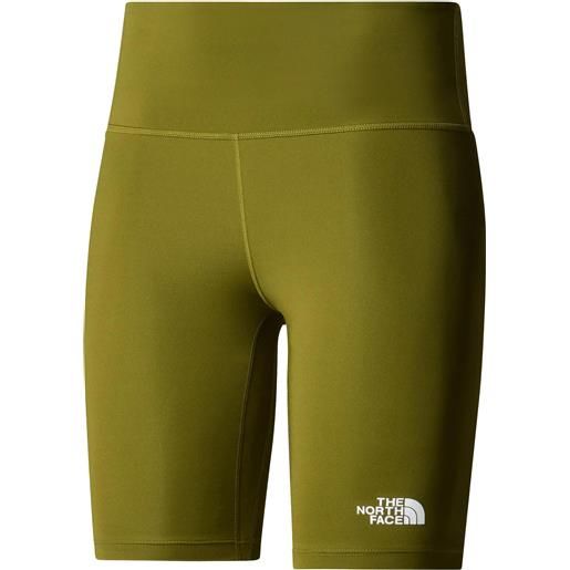 The North Face - shorts da allenamento - w flex short tight forest olive per donne - taglia xs, s, m, l - kaki