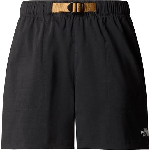 The North Face - shorts con cintura - w class v pathfinder belted short tnf black per donne in nylon - taglia xs, s, m, l - nero