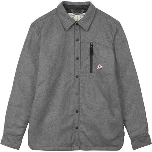Picture Organic Clothing - camicia pesante - coltone shirt grey melange per uomo - taglia s, m - grigio