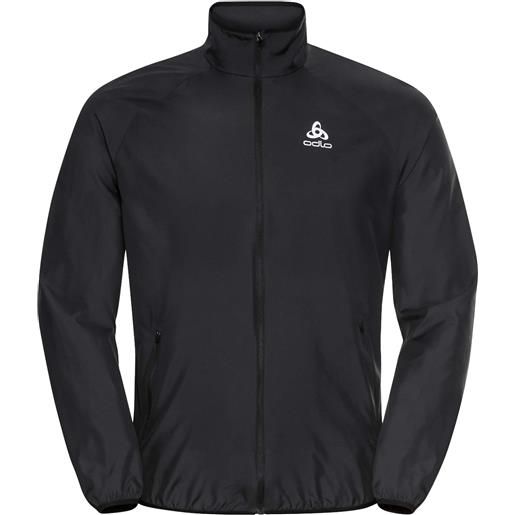 Odlo - giacca softshell da trail/running - jacket essential light black per uomo in pelle - taglia s, m, l, xl - nero