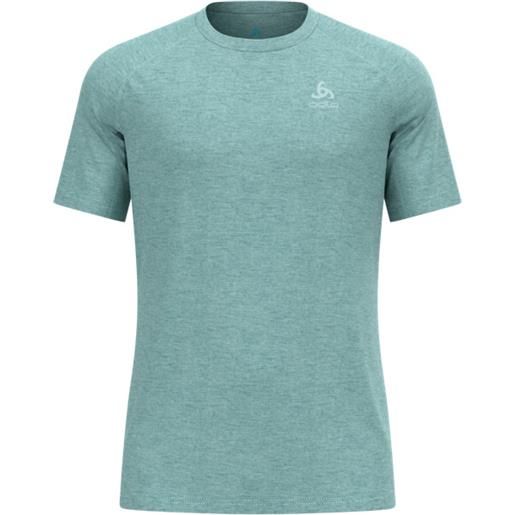 Odlo - t-shirt da running - x-alp pw 115 t-shirt crew neck ss arctic melange per uomo - taglia s, m, l, xl - blu