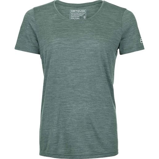 Ortovox - t-shirt ultra traspirante - 120 cool tec clean t-shirt w arctic grey blend per donne in pelle - taglia xs, s, m, l - verde