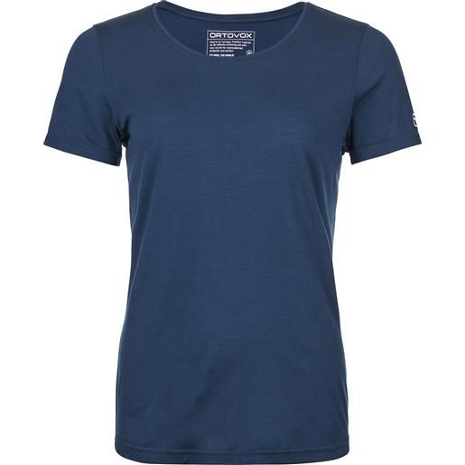 Ortovox - t-shirt ultra traspirante - 120 cool tec clean t-shirt w deep ocean per donne in pelle - taglia xs, s, m, l - blu navy