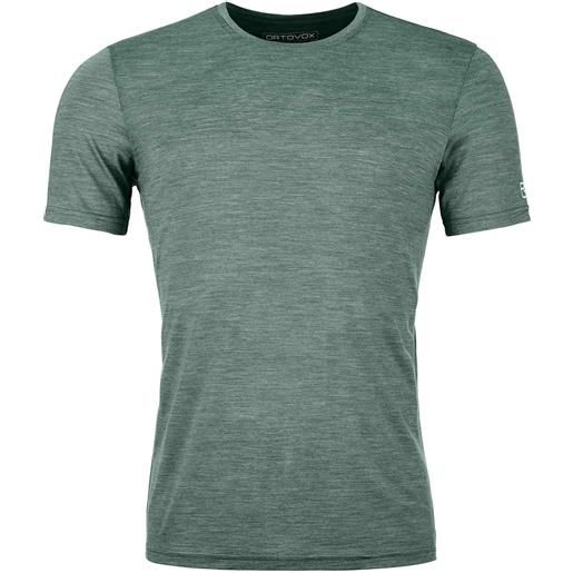 Ortovox - t-shirt ultra traspirante - 120 cool tec clean t-shirt m arctic grey blend per uomo in pelle - taglia s, m, l, xl - verde