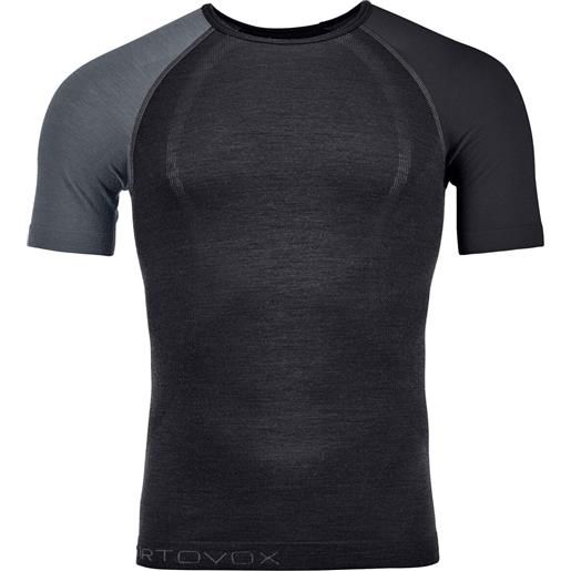 Ortovox - maglietta in lana merino - 120 comp light short sleeve m black raven per uomo - taglia m, l, xl - nero