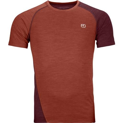 Ortovox - t-shirt ultra-traspirante - 120 cool tec fast upward t-shirt m clay orange per uomo in pelle - taglia s, m, l, xl - arancione