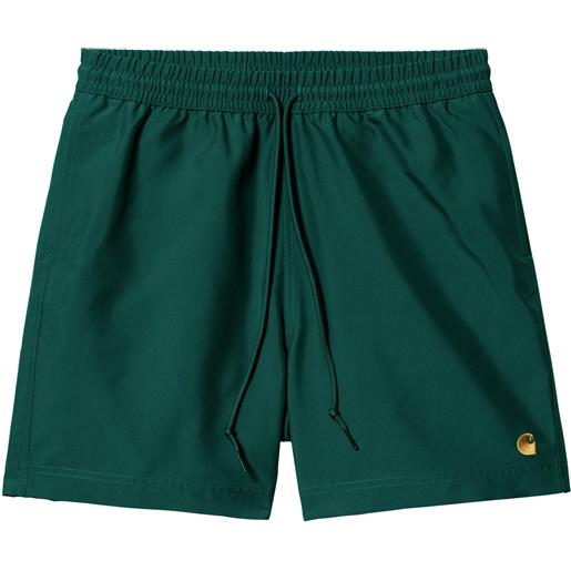 Carhartt - costume da bagno - chase swim trunks chervil / gold per uomo - taglia s, m, l, xl - verde