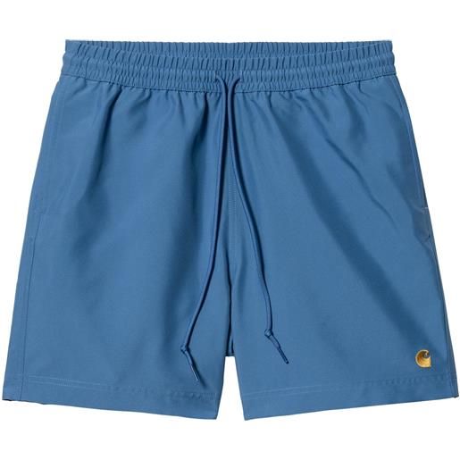 Carhartt - costume da bagno - chase swim trunks acapulco / gold per uomo - taglia s, m, l, xl - blu