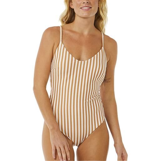 Rip Curl - costume da bagno a 1 pezzo - premium surf cheeky 1pc light brown per donne - taglia xs, m, l - beige