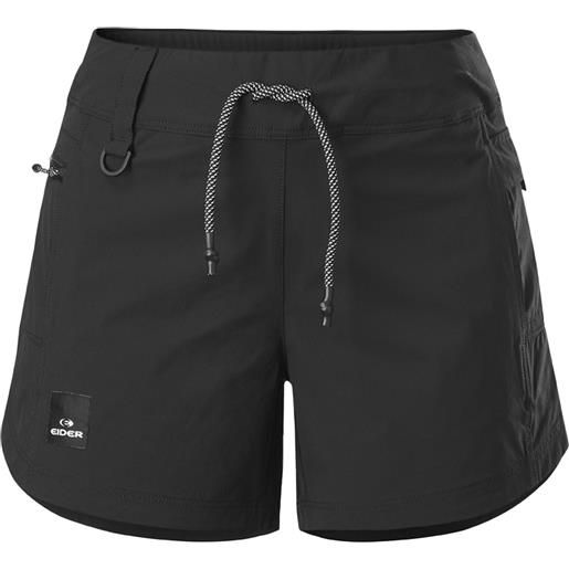 Eider - shorts da trekking - w jaunt short light black per donne in poliestere riciclato - taglia xs, s, m, l - nero