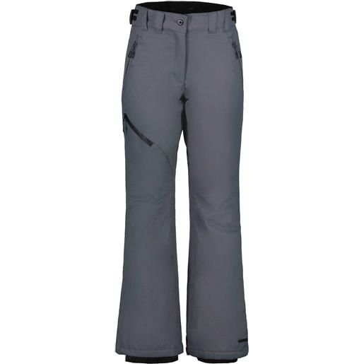 Icepeak - pantaloni da sci impermeabili e traspiranti - curlew w antracite per donne - taglia 34 fi, 36 fi, 40 fi - grigio
