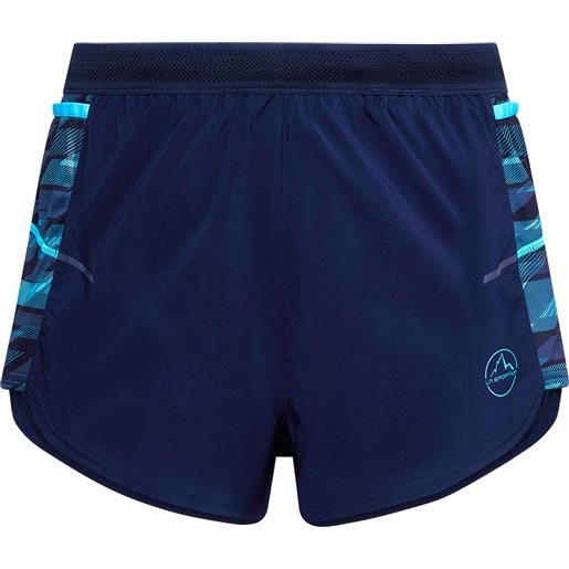 La Sportiva - shorts da trail/running - auster short m deep sea tropic blue per uomo - taglia s, l, xl
