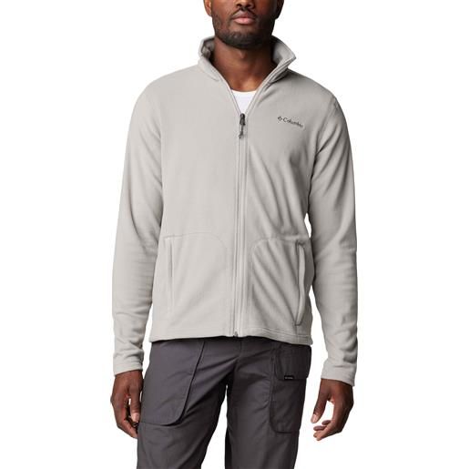 Columbia - pile con zip - fast trek light fz fleece flint grey per uomo - taglia s, m, l, xl - grigio