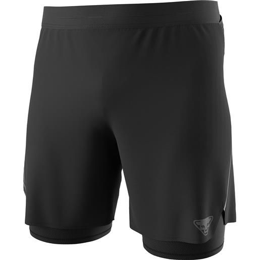 Dynafit - shorts leggeri con cosciale integrato per il trail running - alpine pro 2/1 shorts m black out per uomo - taglia s, m, l - nero