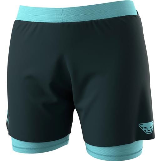 Dynafit - shorts leggeri con cosciale integrato - alpine pro 2/1 shorts w blueberry marine blue per donne - taglia s, m, l, xs