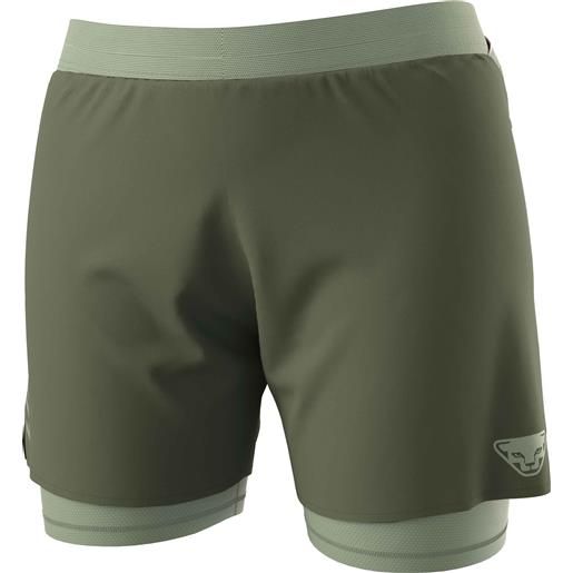 Dynafit - shorts da trail/running - alpine pro 2in1 shorts w thyme per donne - taglia xs, s, m - kaki