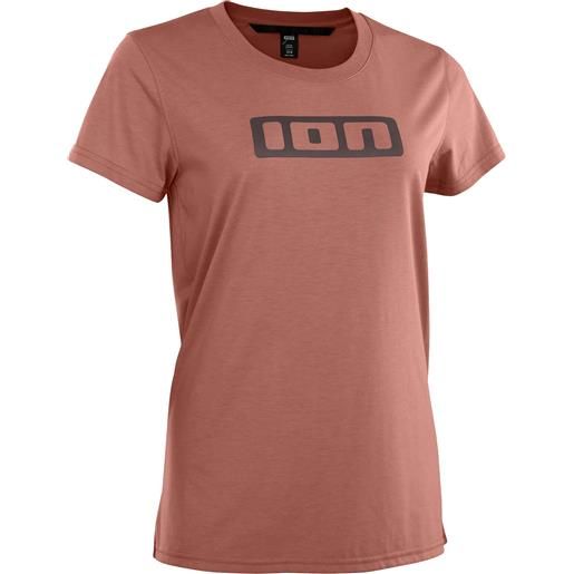 Ion - t-shirt da mtb a maniche corte - bike jersey logo ss dr wo evil amber per donne in cotone - taglia xs, s, m - rosa
