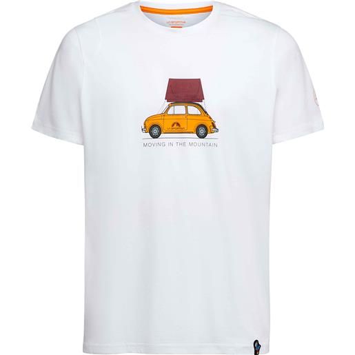La Sportiva - t-shirt in cotone biologico - cinquecento t-shirt m white sangria per uomo in cotone - taglia m, l, xl - bianco