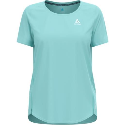 Odlo - maglietta da corsa ultraleggera - zeroweight chill-tec t-shirt crew neck ss aqua haze per donne - taglia xs, s, m, l - verde