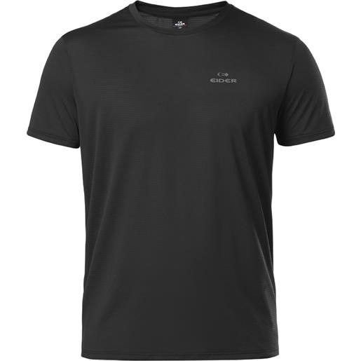 Eider - t-shirt da trekking e alpinismo - m path tech tee black per uomo in poliestere riciclato - taglia s, m, l, xl - nero