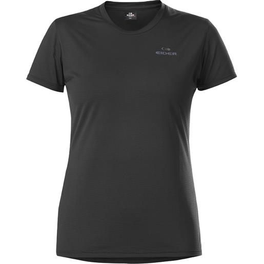 Eider - t-shirt per l'escursionismo e l'alpinismo - w path tech tee black per donne in poliestere riciclato - taglia xs, s, m, l - nero
