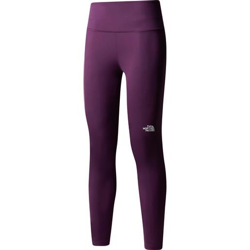 The North Face - leggings versatili - w flex 25in tight black currant purple per donne - taglia xs, s, m, l - bordeaux