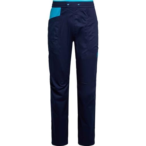 La Sportiva - pantaloni da arrampicata in cotone biologico- uomo - bolt pant m deep sea tropic blue per uomo in cotone - taglia s, m, l, xl