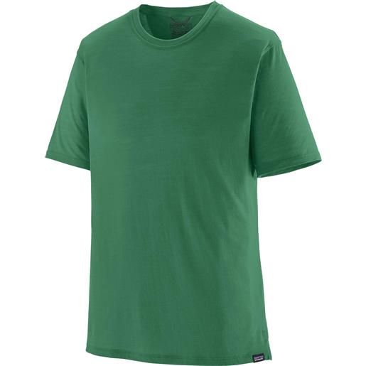 Patagonia - t-shirt in lana merino - m's cap cool merino blend shirt gather green per uomo in lana vergine - taglia s, m, l, xl, xxl - verde