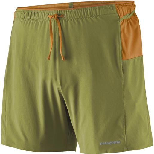 Patagonia - shorts da trail traspiranti - m's strider pro shorts - 5 in. Buckhorn green per uomo - taglia s, m, l, xl - kaki