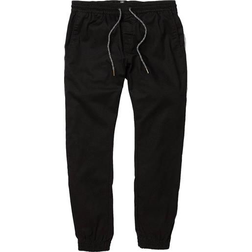 Volcom - pantaloni da jogging - frickin slim jogger black per uomo - taglia s, m, l, xl - nero