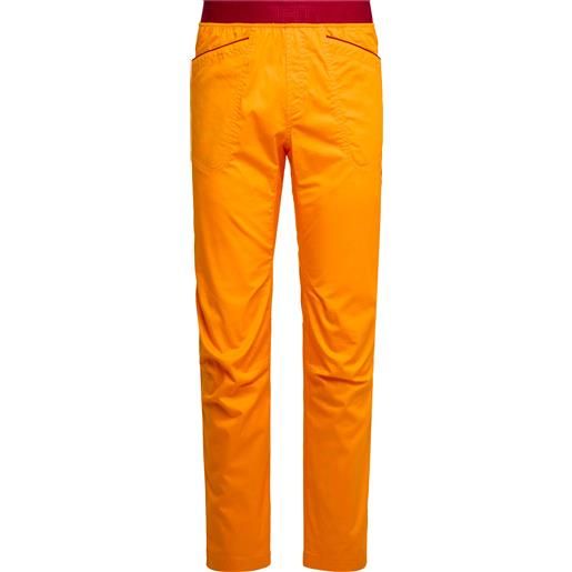 La Sportiva - pantaloni da arrampicata in cotone biologico- uomo - roots pant m papaya sangria per uomo in cotone - taglia s, m, l, xl - arancione