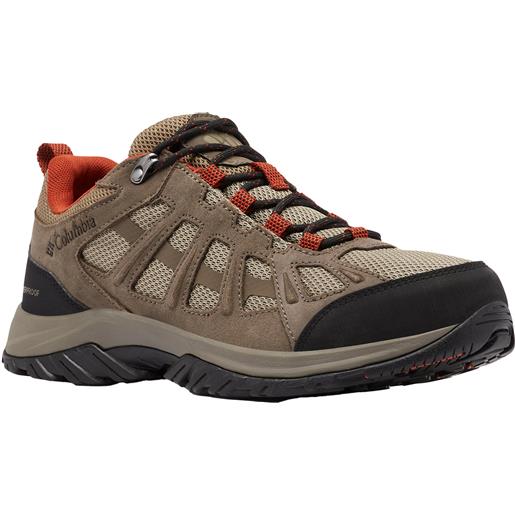 Columbia - scarpe da trekking - redmond™ iii waterproof pebble/dark sienna per uomo in pelle - taglia 8,5 us, 9 us, 9,5 us, 10 us, 10,5 us, 11,5 us, 12 us - beige