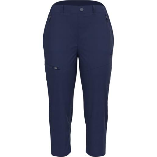 Odlo - pantaloni da trekking leggeri - ascent light pants 3/4 medieval blue per donne in pelle - taglia 36 fr, 38 fr, 40 fr, 42 fr - blu navy