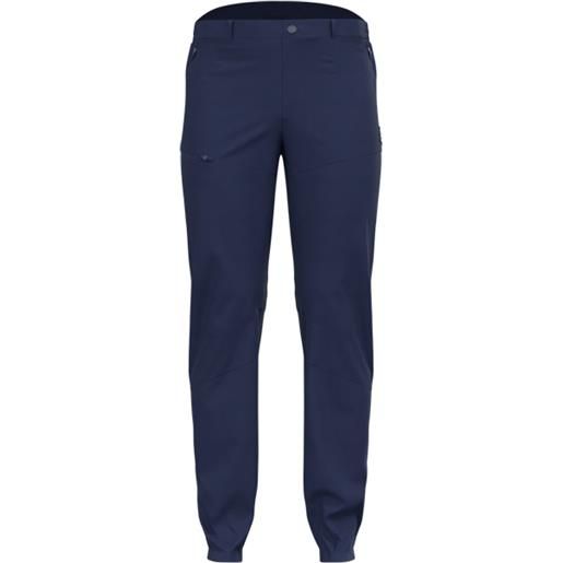 Odlo - pantaloni da trekking leggeri - ascent light pants regular length medieval blue per uomo in pelle - taglia 48 fr, 50 fr, 52 fr, 54 fr - blu navy