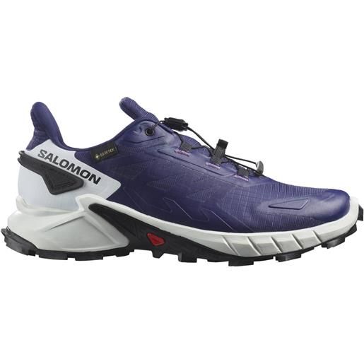 Salomon - scarpe da trail running - supercross 4 gtx w astral aura/white/black per donne - taglia 3,5 uk, 4,5 uk, 5 uk, 5,5 uk - blu