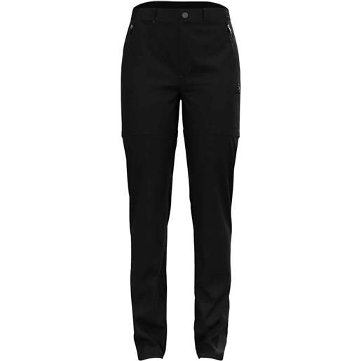 Odlo - pantaloni da trekking convertibili - ascent light pants zip off regular length black per donne in pelle - taglia 36 fr, 38 fr, 40 fr, 42 fr - nero