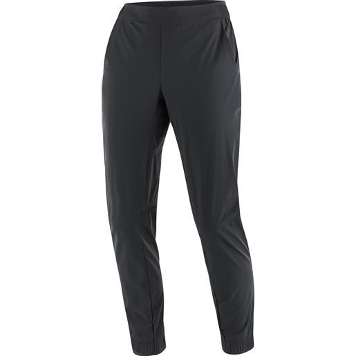 Salomon - pantaloni da trekking - wayfarer ease pants w deep black per donne in softshell - taglia xs, s, m, l - nero