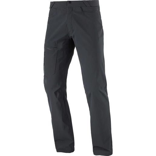 Salomon - pantaloni da trekking - wayfarer pants m deep black per uomo in softshell - taglia 40 fr, 42 fr, 46 fr - nero